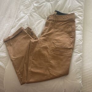 Democracy Tan Utility Jumpsuit-Style Pants